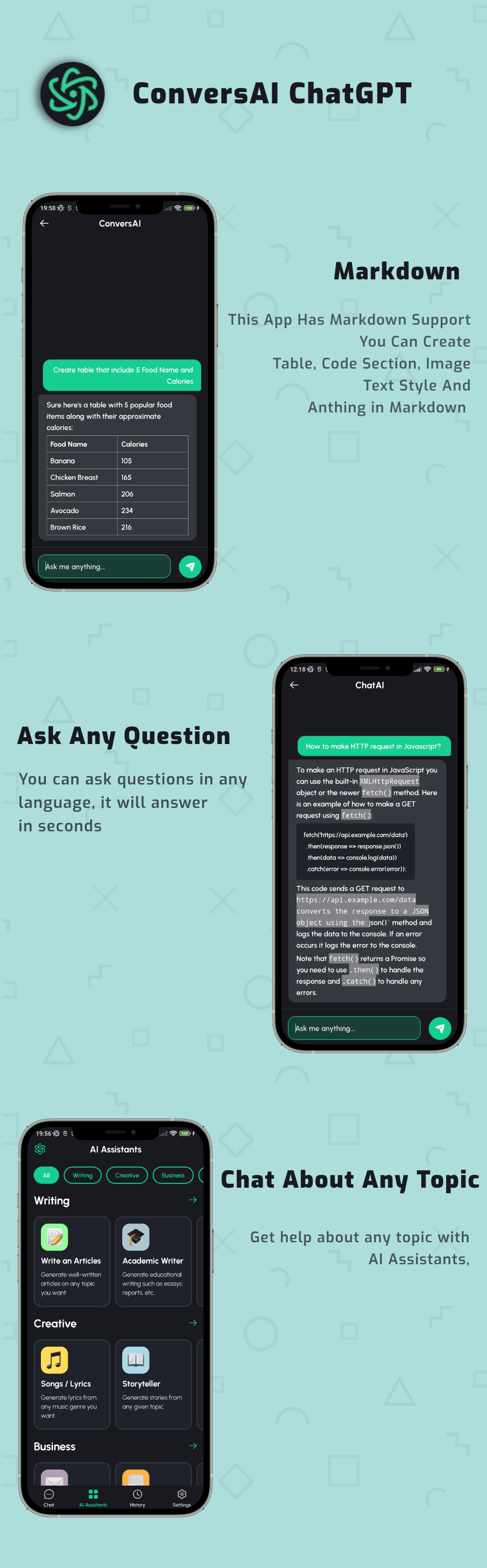 ConversAI AI Native Android Chat App With ChatGPT
